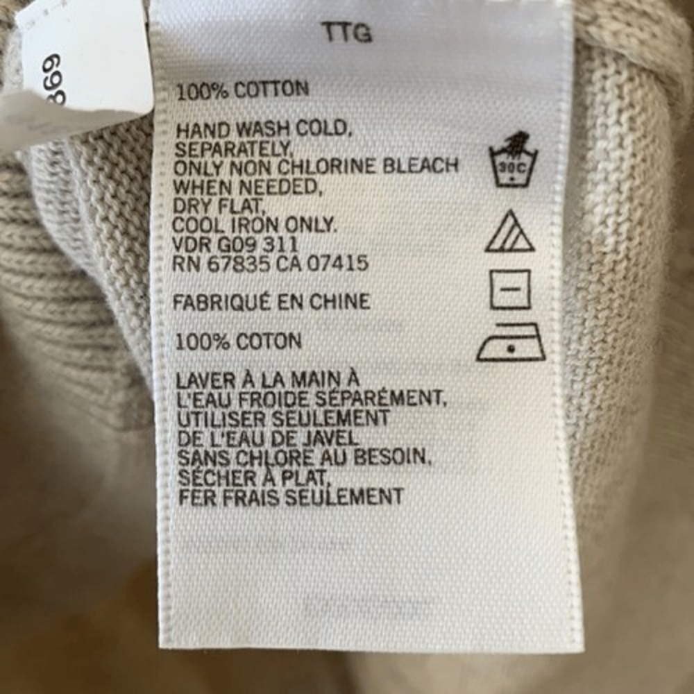 Nautica‎ Tan Sweater Mens XXL Varsity Tennis Prep V neck Rib Knit Vintage - Picture 5 of 7